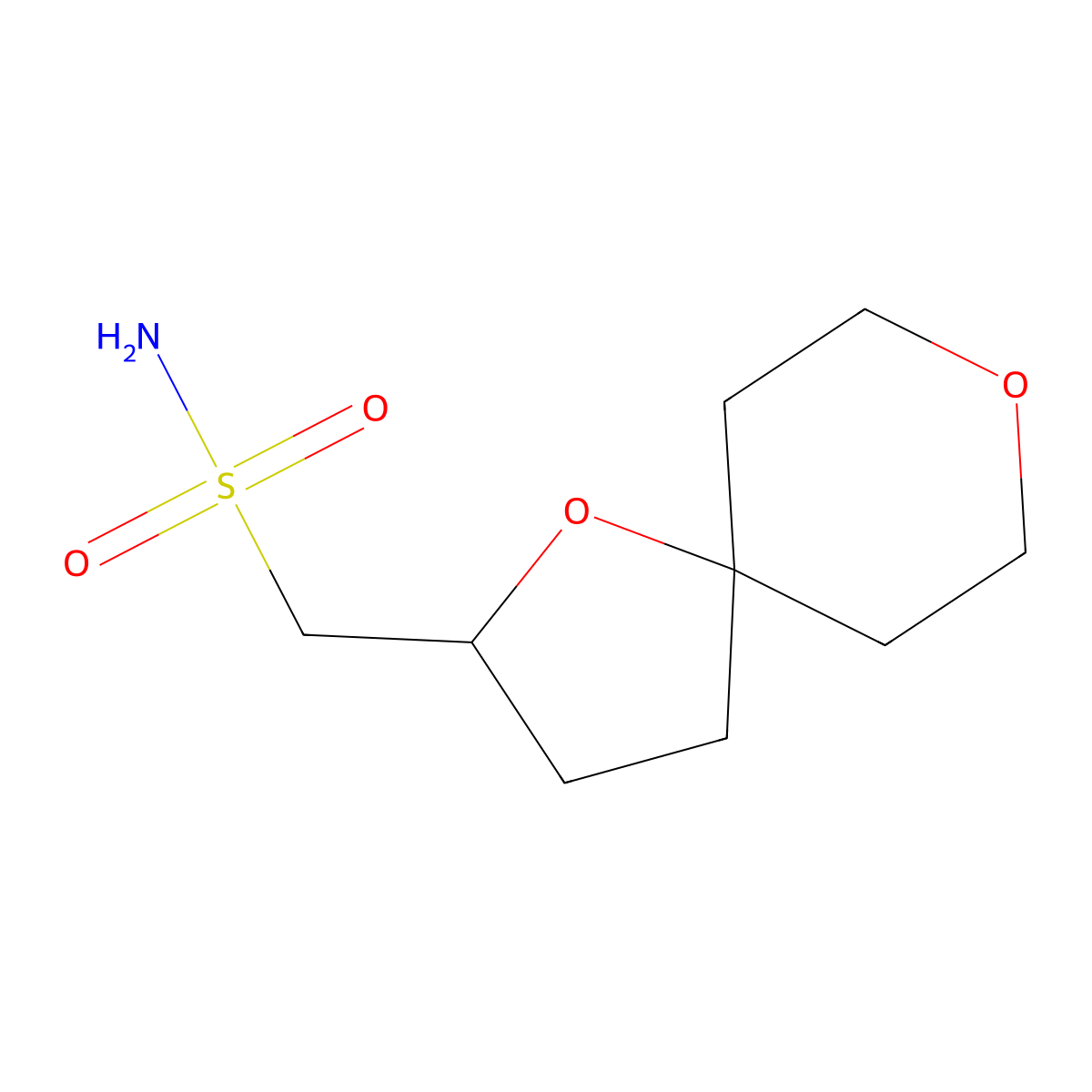 {1,8-Dioxaspiro[4.5]decan-2-yl}methanesulfonamide molecular structure, CAS 2248330-13-2