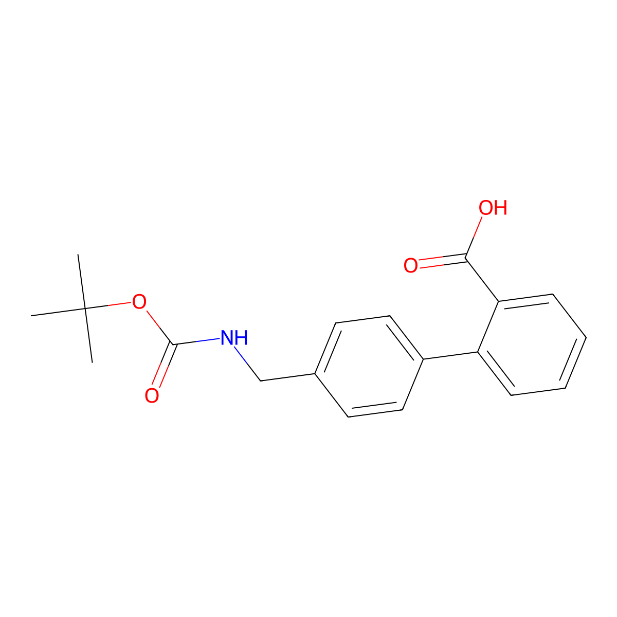 2-[4-({[(Tert-butoxy)carbonyl]amino}methyl)phenyl]benzoic acid molecular structure, CAS 2248330-54-1