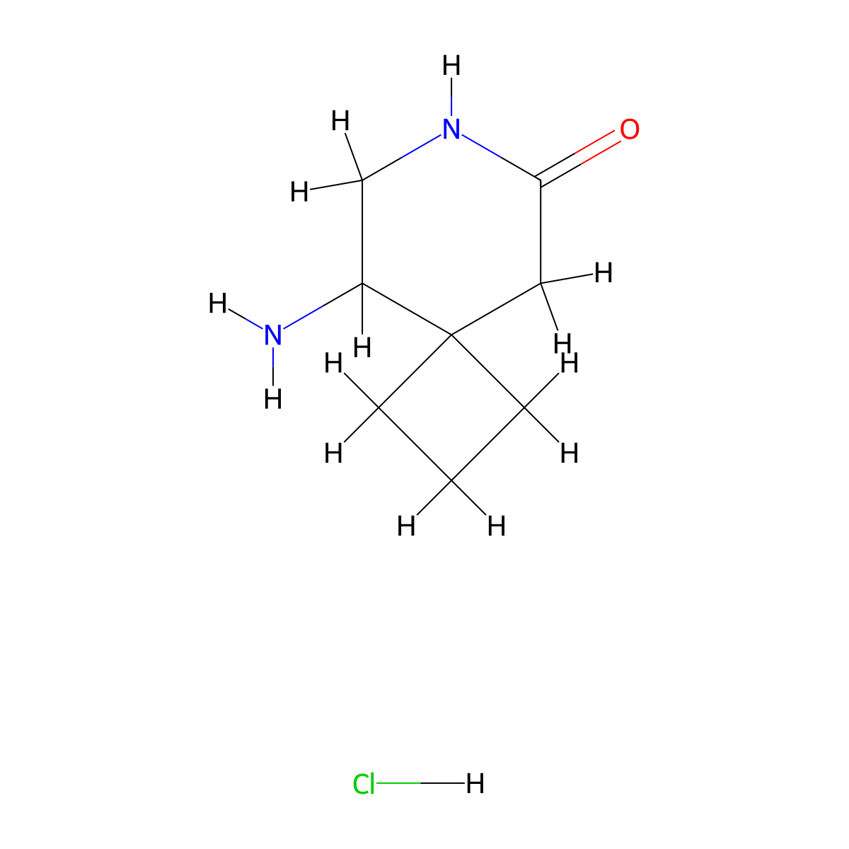 9-Amino-7-azaspiro[3.5]nonan-6-one hydrochloride molecular structure, CAS 2248336-79-8