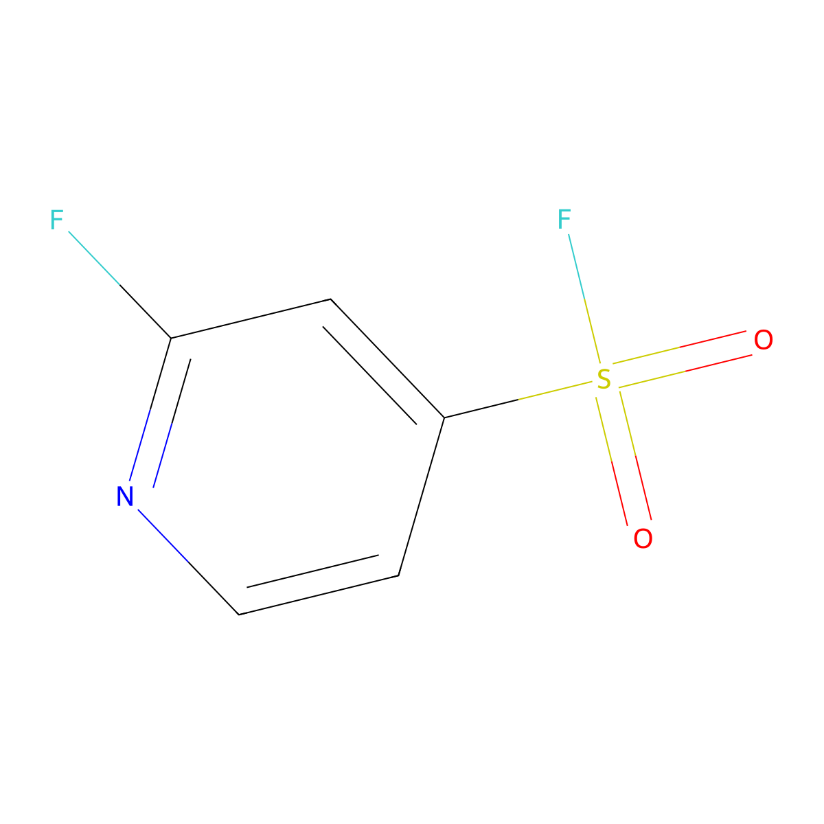 2-Fluoropyridine-4-sulfonyl fluoride molecular structure, CAS 2248338-37-4
