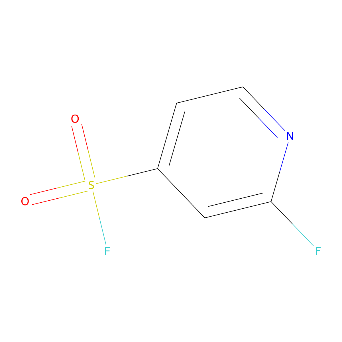 2-Fluoropyridine-4-sulfonyl fluoride molecular structure, CAS 2248338-37-4