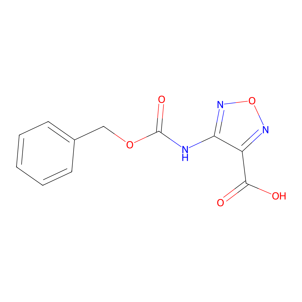 4-{[(Benzyloxy)carbonyl]amino}-1,2,5-oxadiazole-3-carboxylic acid molecular structure, CAS 2248339-24-2