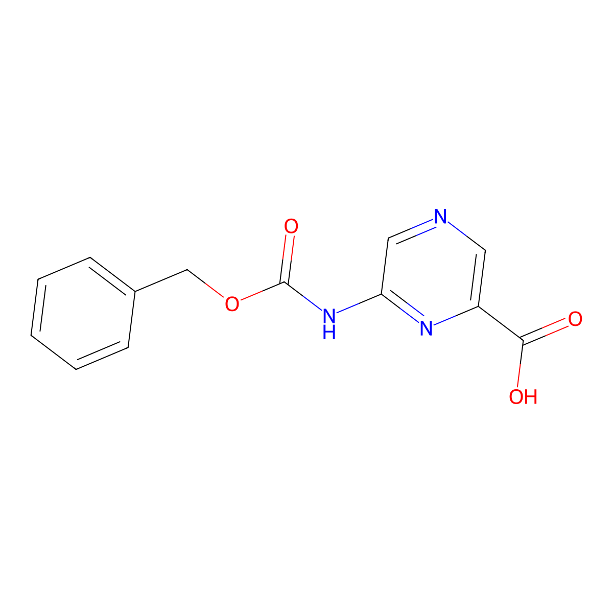 6-{[(Benzyloxy)carbonyl]amino}pyrazine-2-carboxylic acid molecular structure, CAS 2248343-65-7