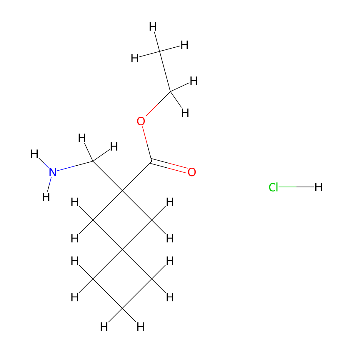 Ethyl 2-(aminomethyl)spiro[3.3]heptane-2-carboxylate hydrochloride molecular structure, CAS 2248345-01-7