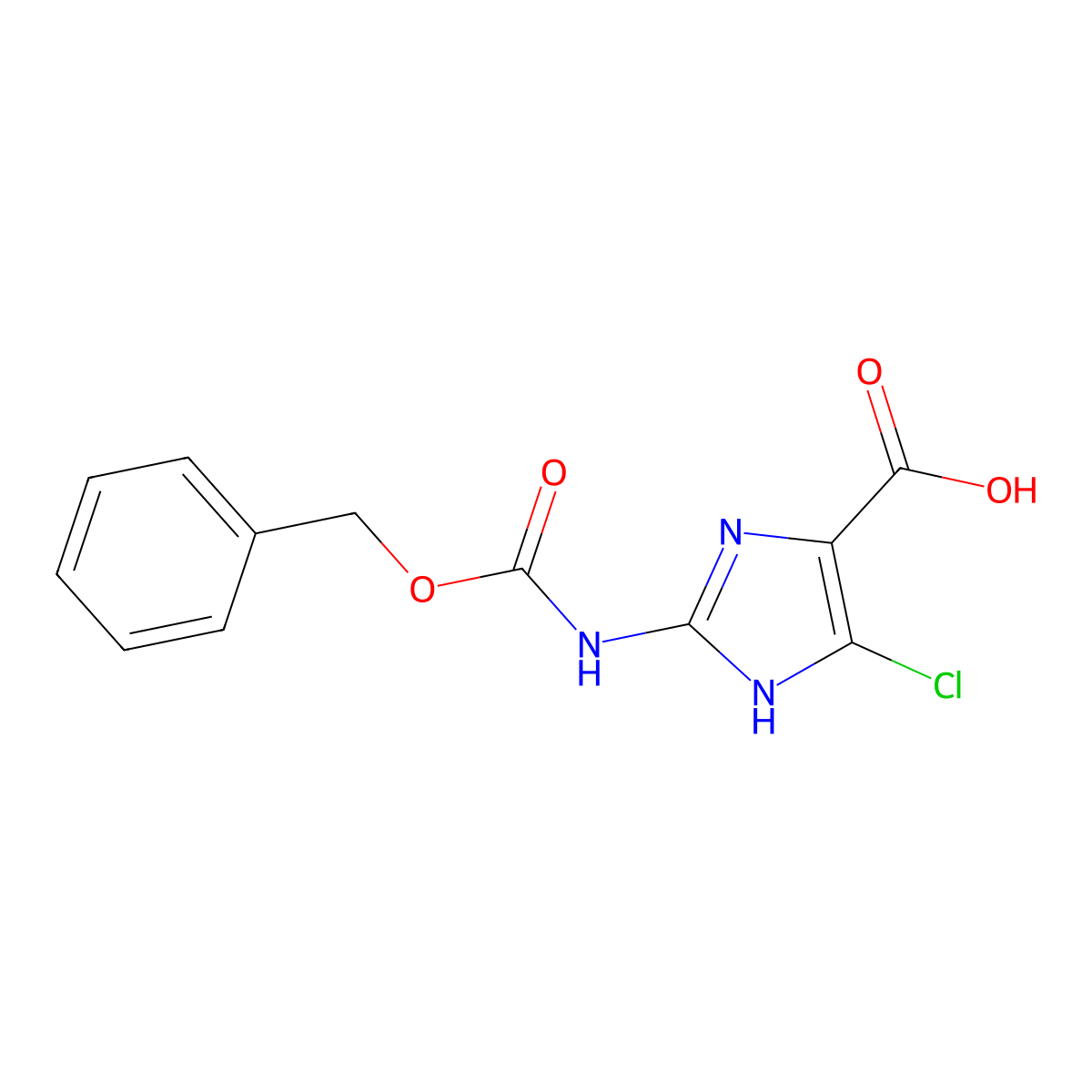 2-{[(benzyloxy)carbonyl]amino}-4-chloro-1H-imidazole-5-carboxylic acid molecular structure, CAS 2248345-87-9