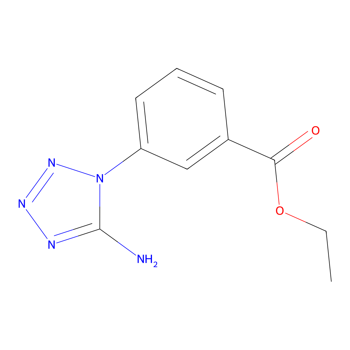 ethyl 3-(5-amino-1H-1,2,3,4-tetrazol-1-yl)benzoate molecular structure, CAS 2248346-89-4