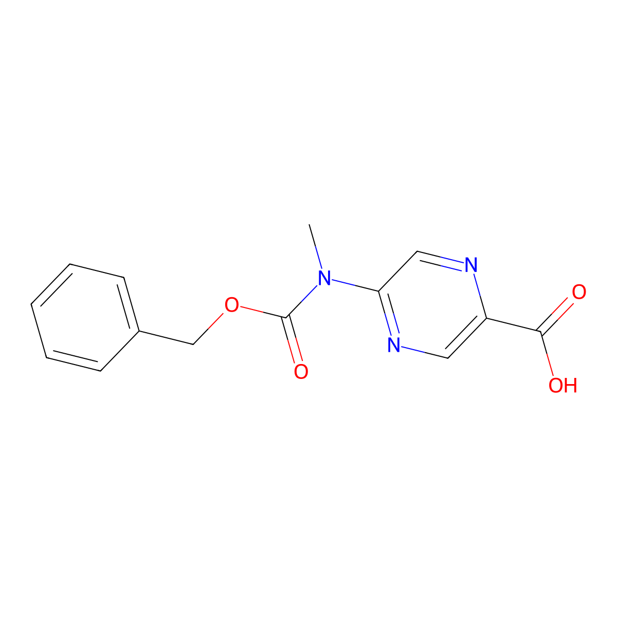 5-{[(Benzyloxy)carbonyl](methyl)amino}pyrazine-2-carboxylic acid molecular structure, CAS 2248347-41-1