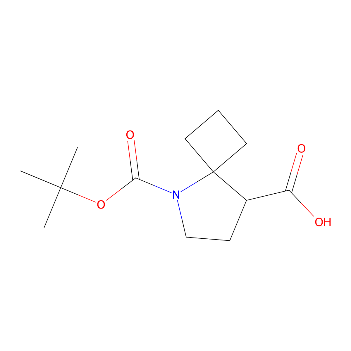 5-((Tert-butoxy)carbonyl)-5-azaspiro(3.4)octane-8-carboxylic acid molecular structure, CAS 2248347-48-8