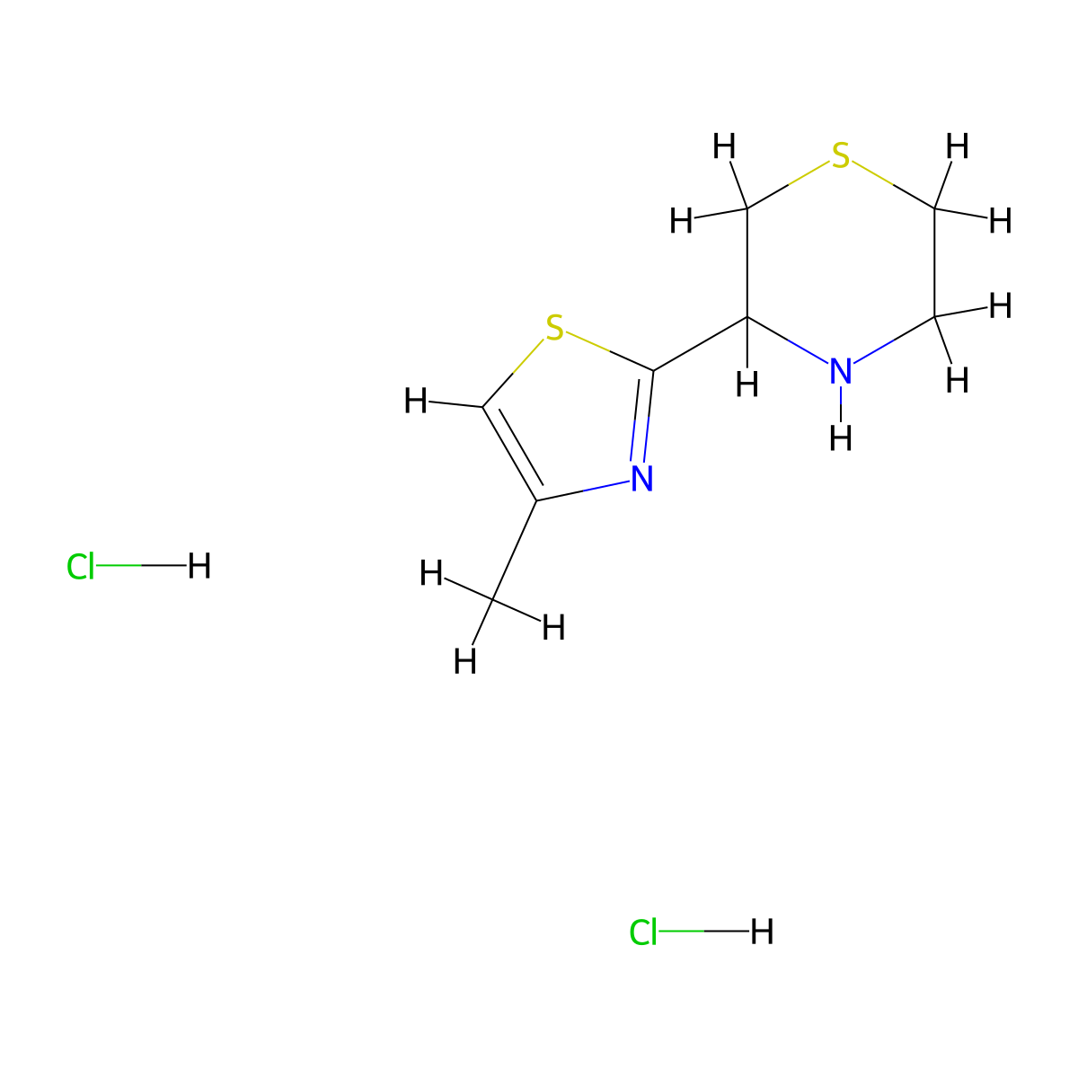 3-(4-Methyl-1,3-thiazol-2-yl)thiomorpholine dihydrochloride molecular structure, CAS 2248347-49-9