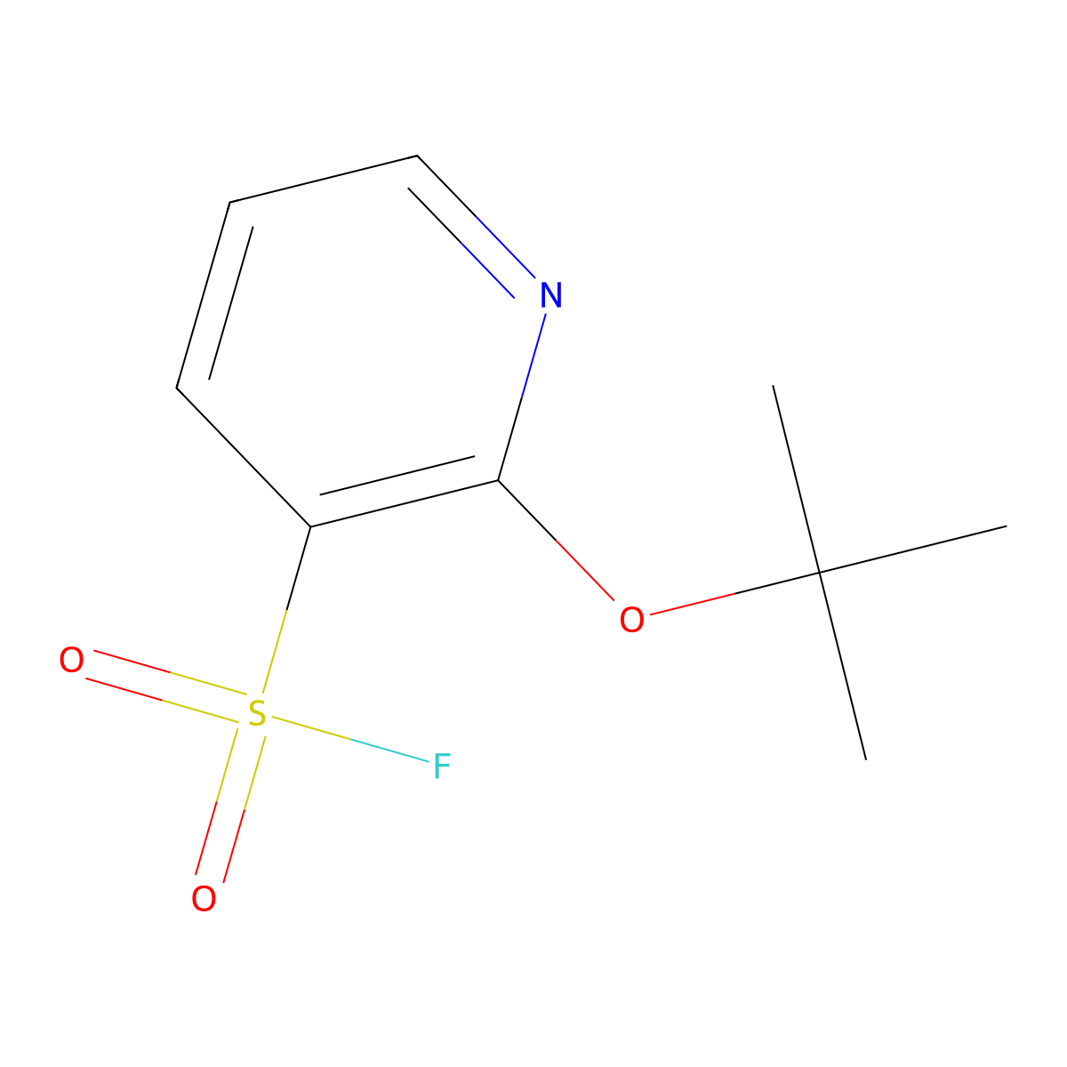 2-(Tert-butoxy)pyridine-3-sulfonyl fluoride molecular structure, CAS 2248347-52-4