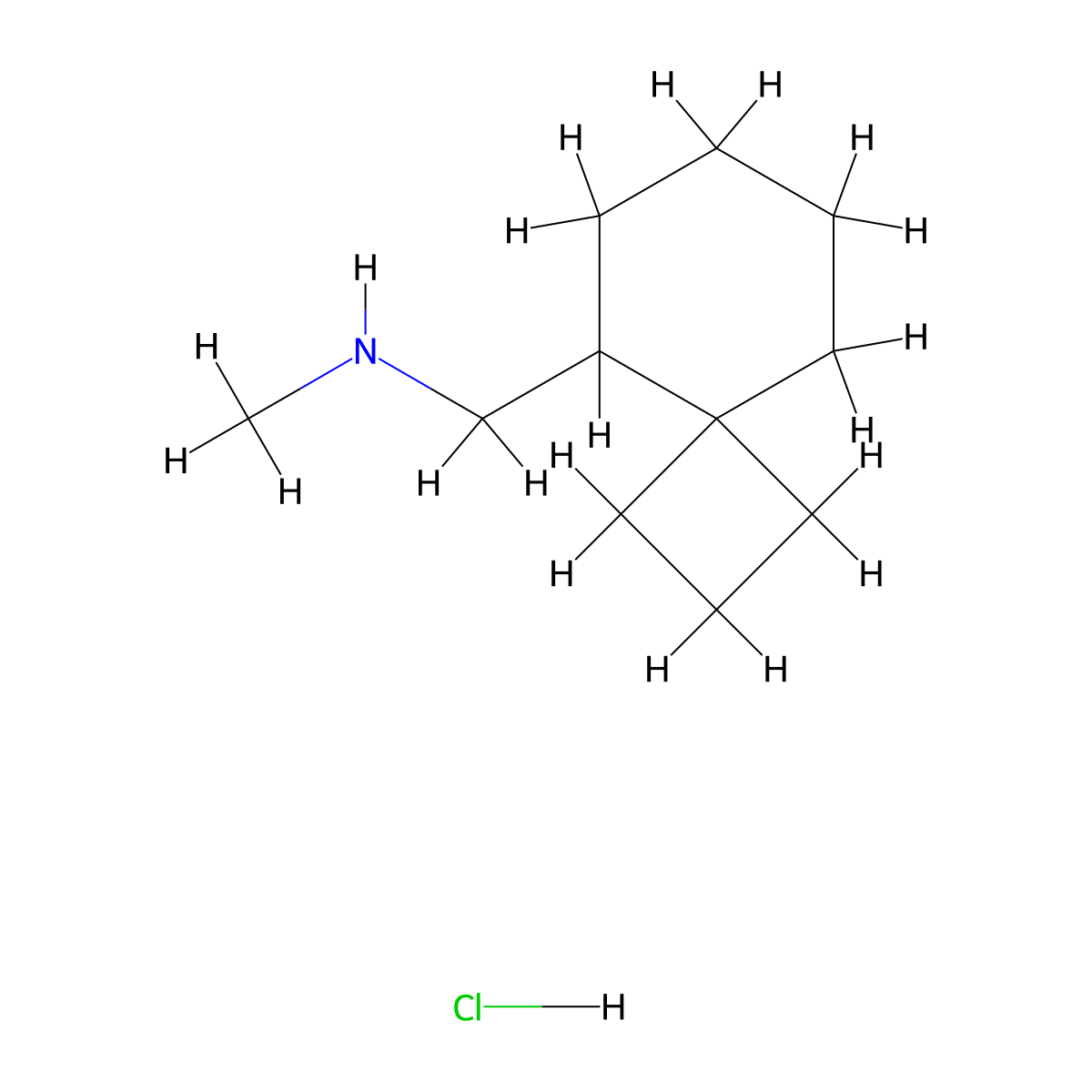 Methyl({spiro[3.5]nonan-5-yl}methyl)amine hydrochloride molecular structure, CAS 2248348-64-1