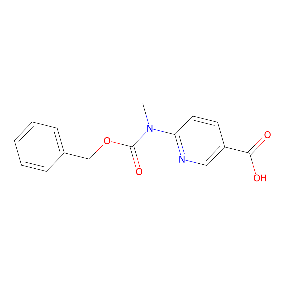 6-{[(Benzyloxy)carbonyl](methyl)amino}pyridine-3-carboxylic acid molecular structure, CAS 2248349-29-1