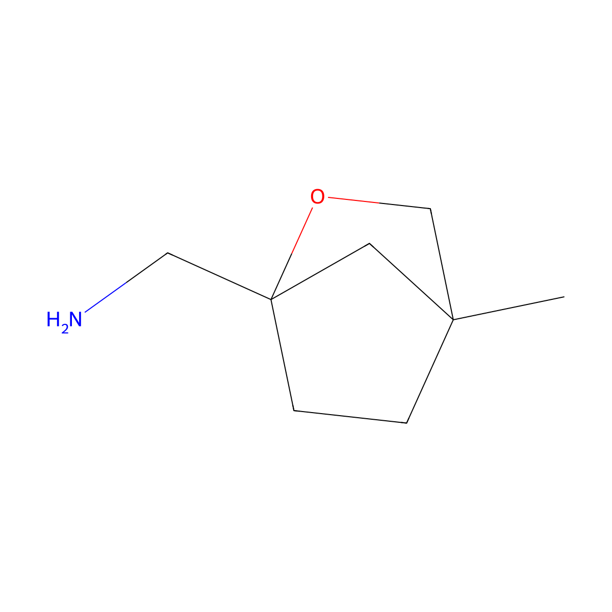 1-{4-Methyl-2-oxabicyclo[2.2.1]heptan-1-yl}methanamine molecular structure, CAS 2248349-35-9