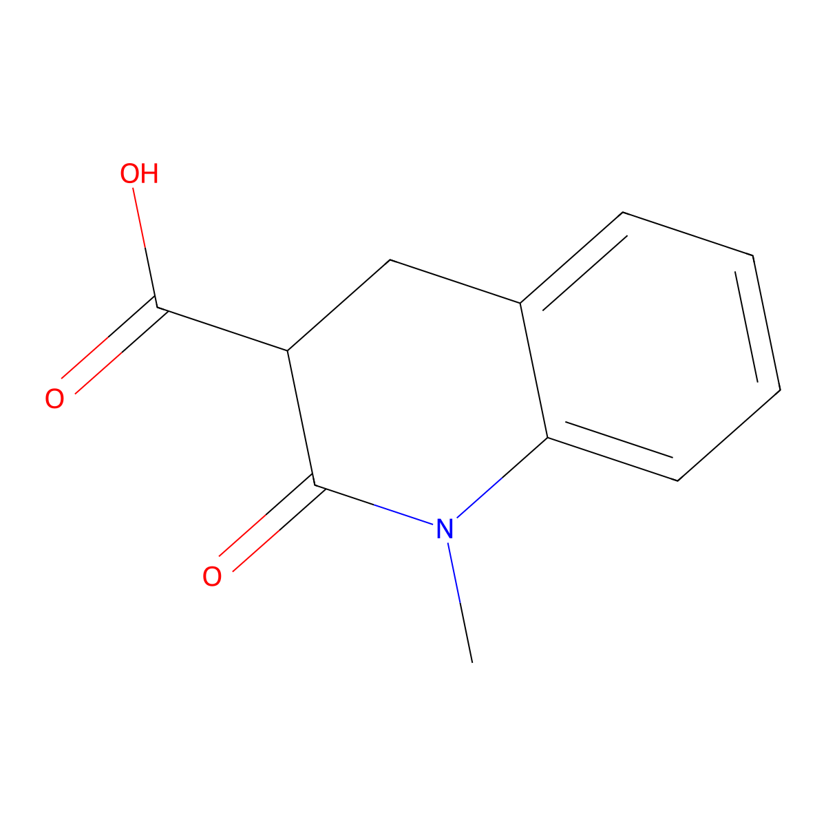 1-Methyl-2-oxo-1,2,3,4-tetrahydroquinoline-3-carboxylic acid molecular structure, CAS 2248349-48-4