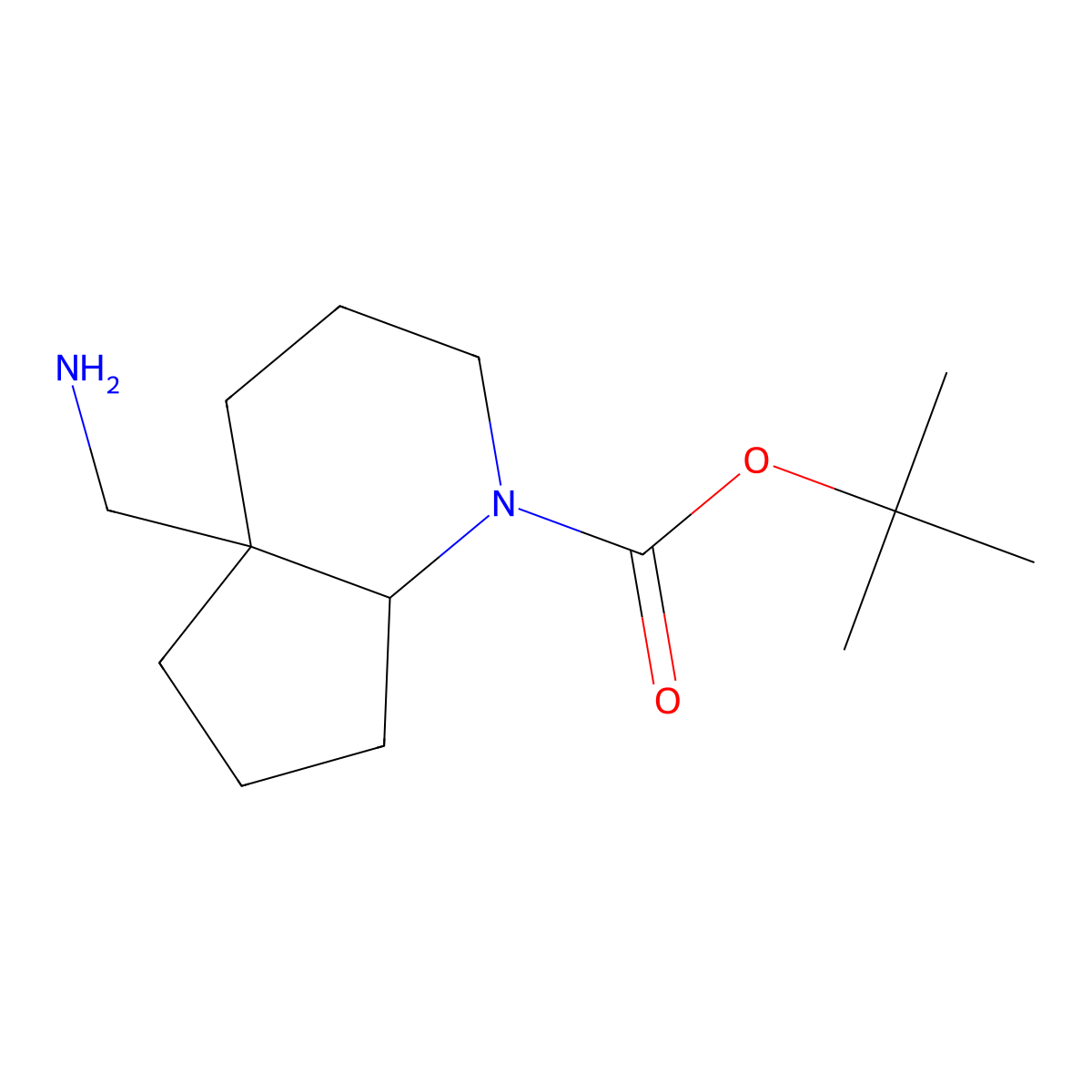 tert-butyl 4a-(aminomethyl)-octahydro-1H-cyclopenta[b]pyridine-1-carboxylate molecular structure, CAS 2248351-63-3