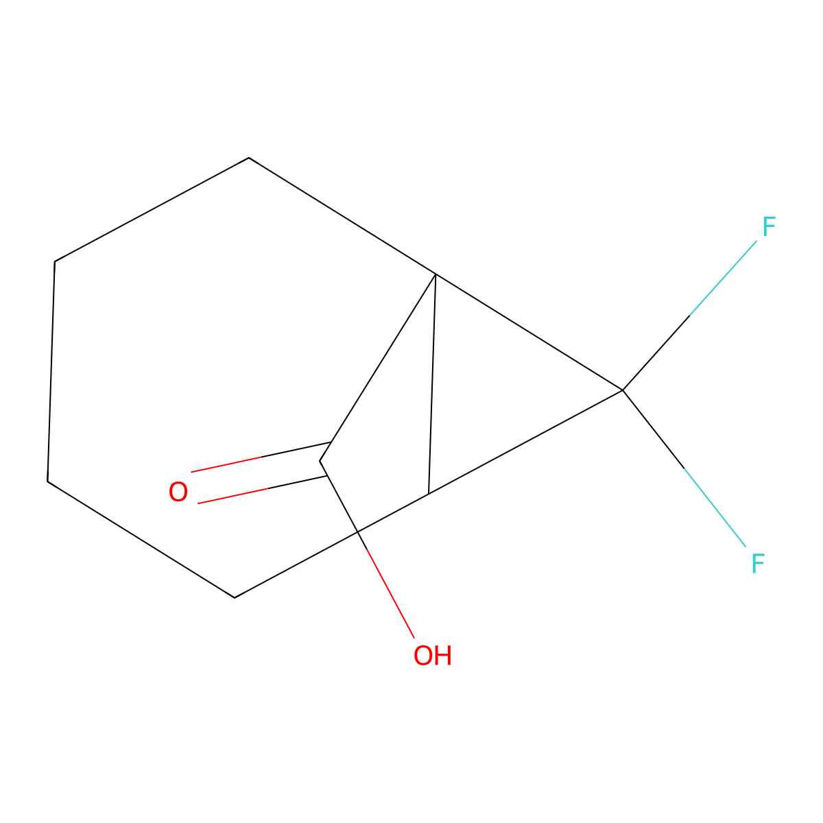 7,7-Difluorobicyclo[4.1.0]heptane-1-carboxylic acid molecular structure, CAS 2248351-67-7