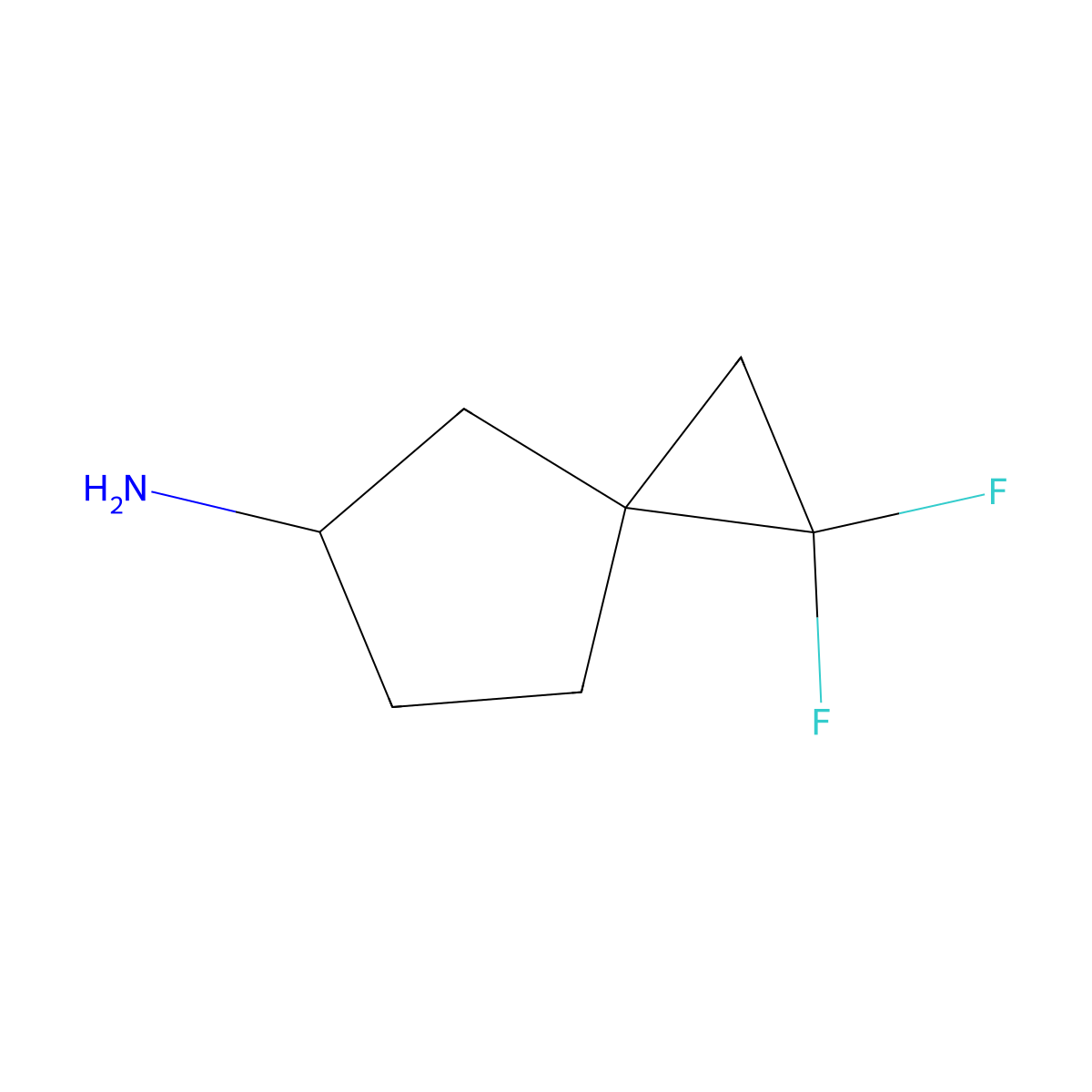 1,1-Difluorospiro[2.4]heptan-5-amine molecular structure, CAS 2248351-73-5
