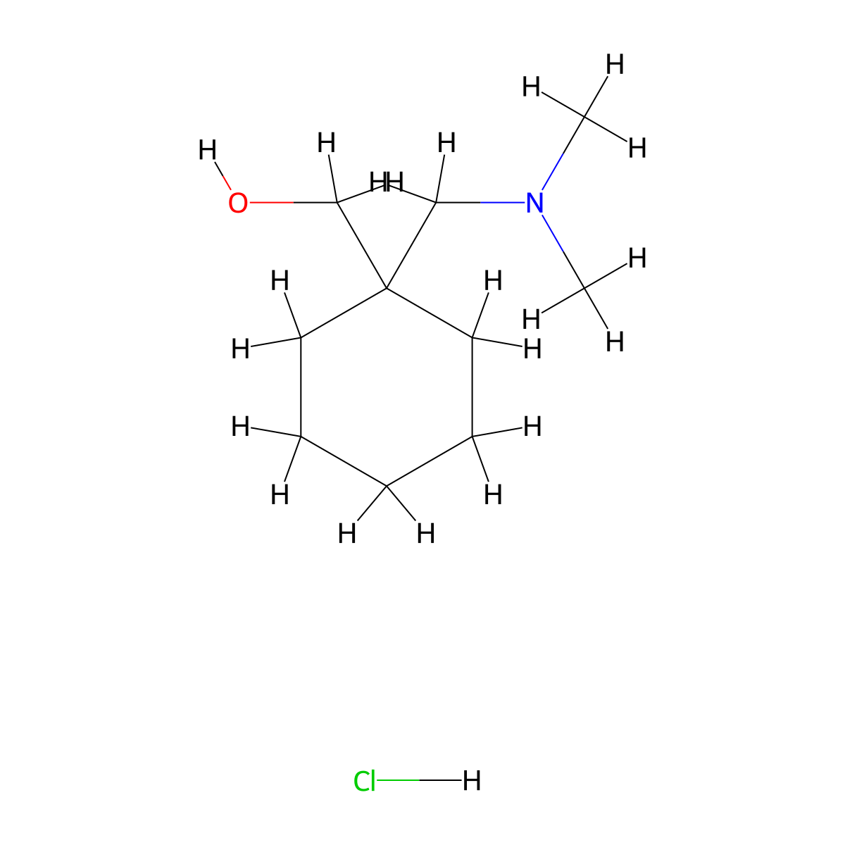 {1-[(Dimethylamino)methyl]cyclohexyl}methanol hydrochloride molecular structure, CAS 2248354-47-2