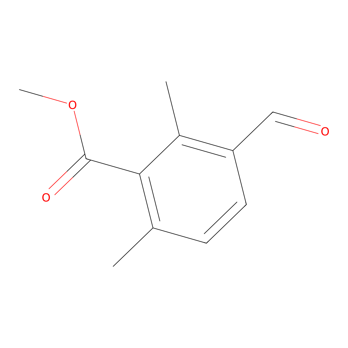 Methyl 3-formyl-2,6-dimethylbenzoate molecular structure, CAS 2248354-80-3