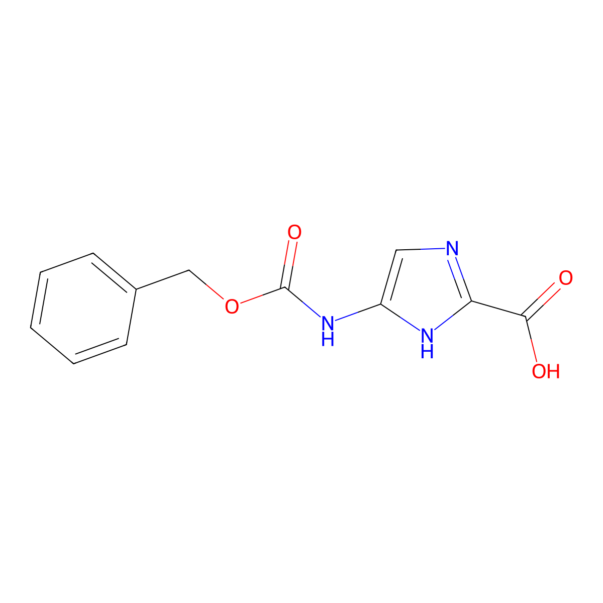 4-{[(benzyloxy)carbonyl]amino}-1H-imidazole-2-carboxylic acid molecular structure, CAS 2248354-91-6