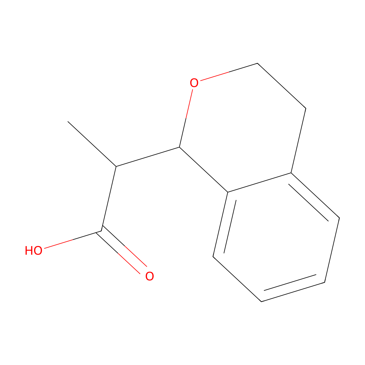 2-(3,4-dihydro-1H-isochromen-1-yl)propanoic acid molecular structure, CAS 2248358-34-9