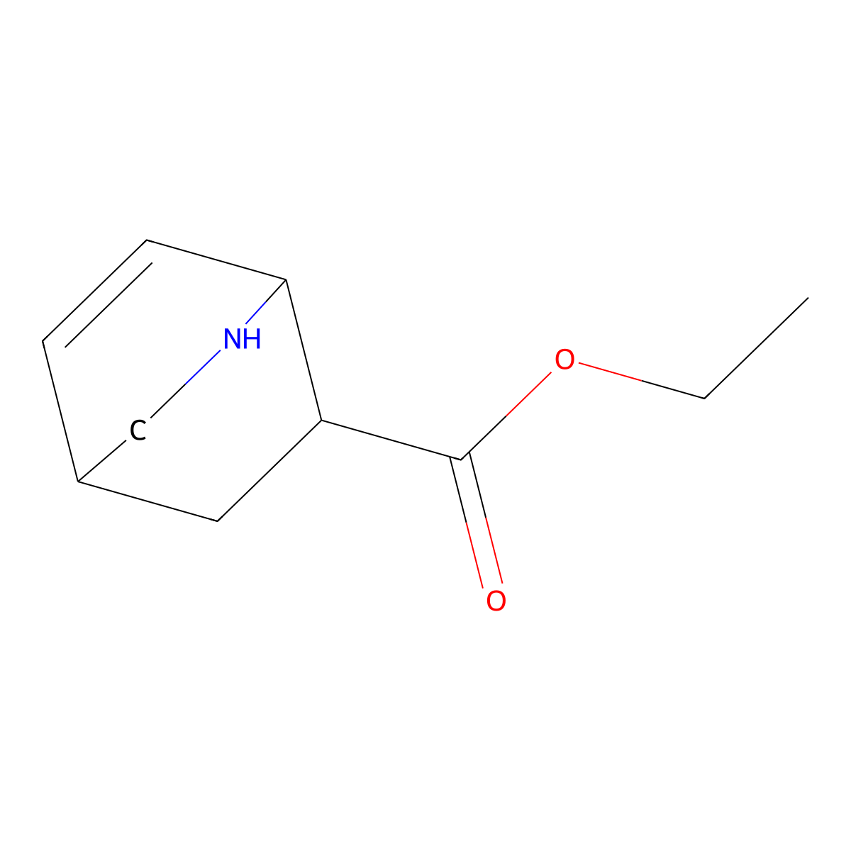 Ethyl 2-azabicyclo[2.2.2]oct-7-ene-6-carboxylate molecular structure, CAS 2248358-77-0