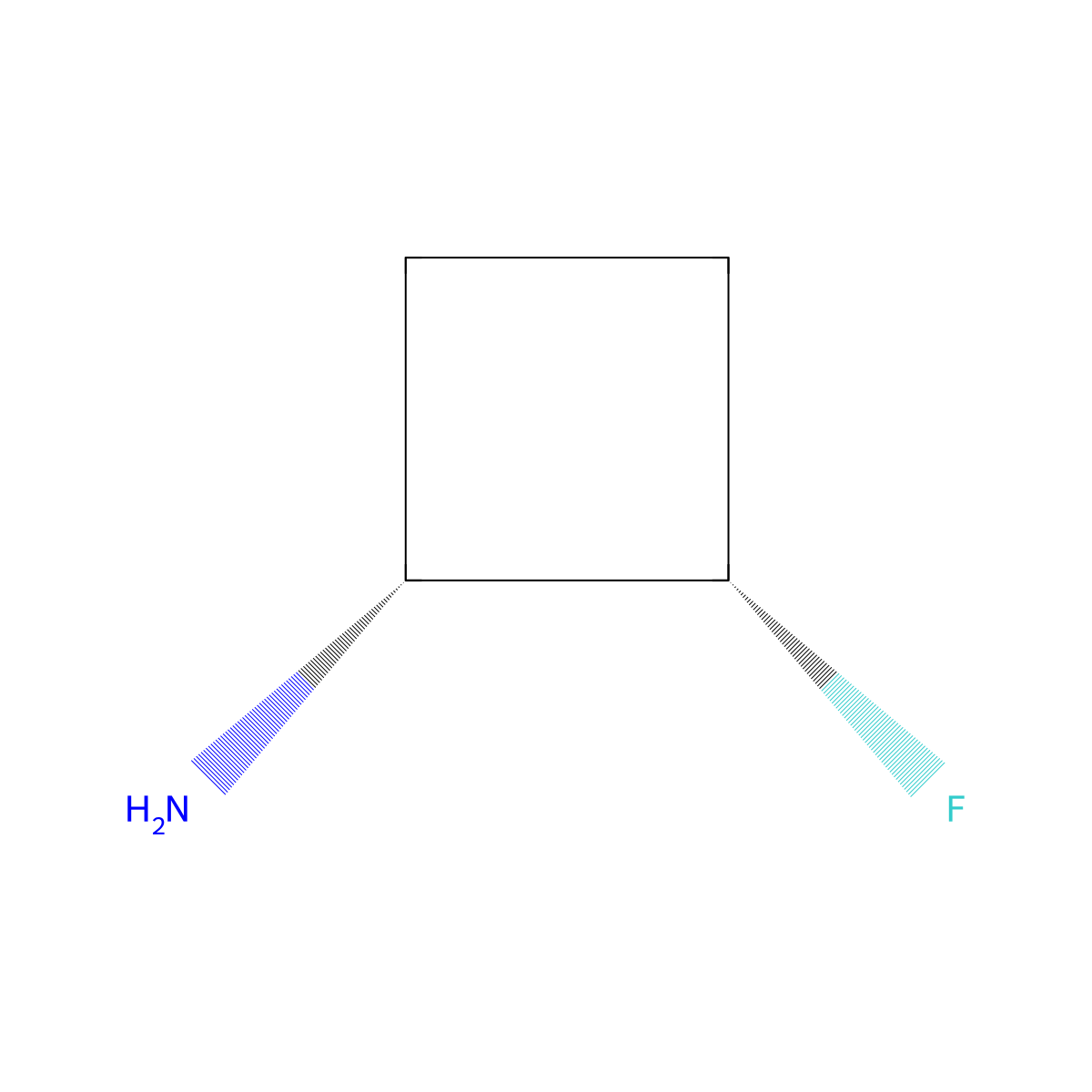 cis-(1R,2S)-2-fluorocyclobutan-1-amine molecular structure, CAS 2248360-30-5
