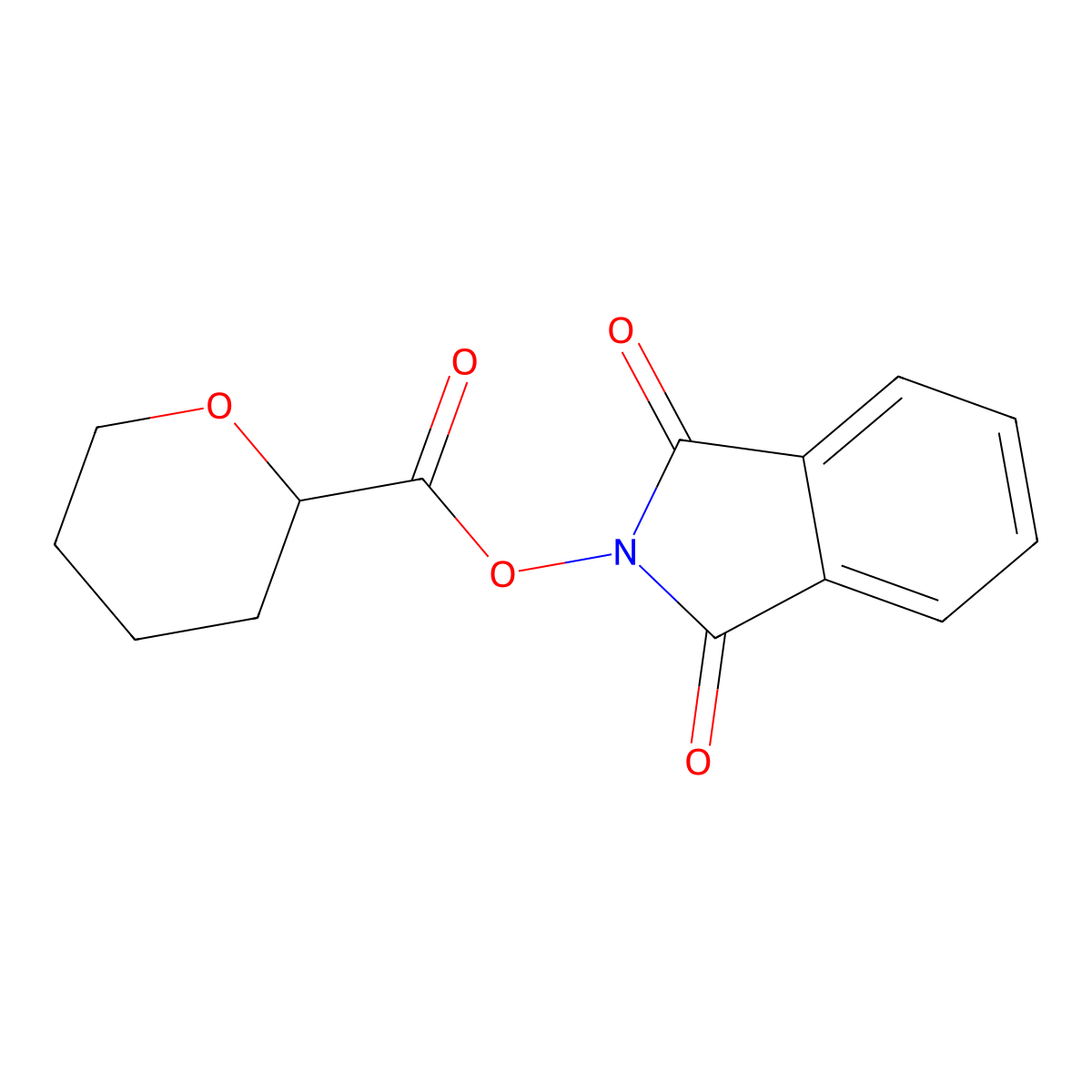 1,3-dioxo-2,3-dihydro-1H-isoindol-2-yl oxane-2-carboxylate molecular structure, CAS 2248361-62-6