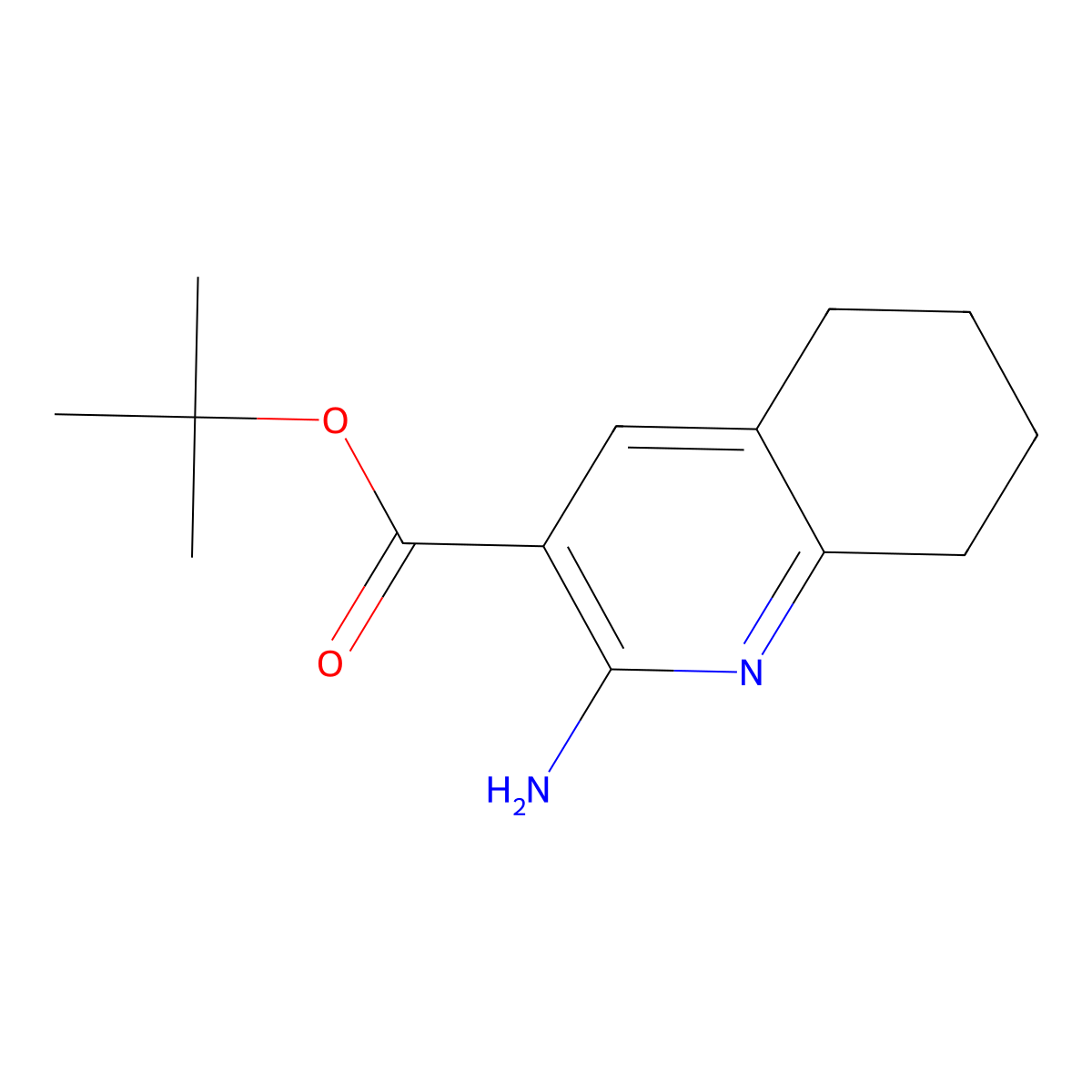 Tert-butyl 2-amino-5,6,7,8-tetrahydroquinoline-3-carboxylate molecular structure, CAS 2248362-83-4