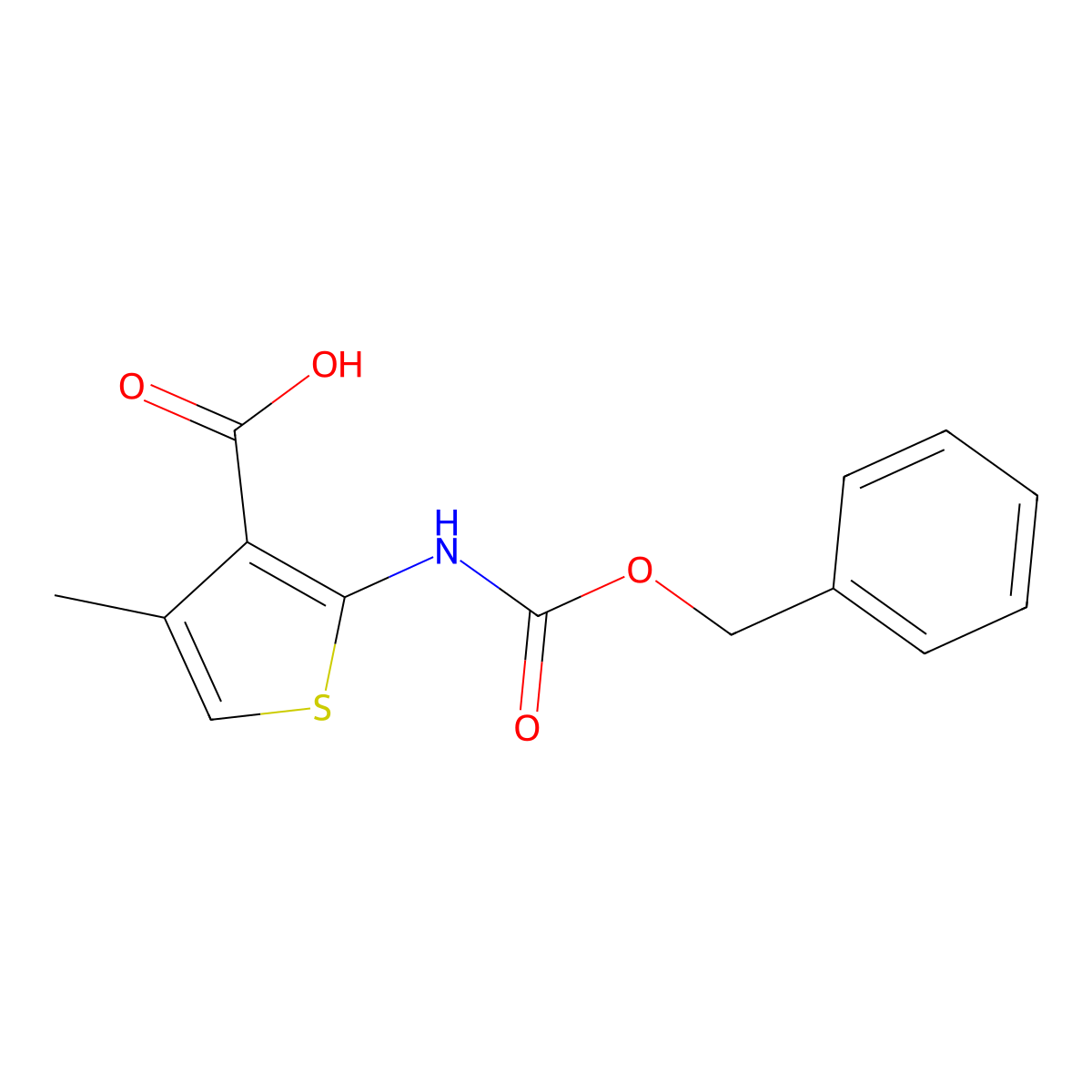 2-{[(Benzyloxy)carbonyl]amino}-4-methylthiophene-3-carboxylic acid molecular structure, CAS 2248363-19-9