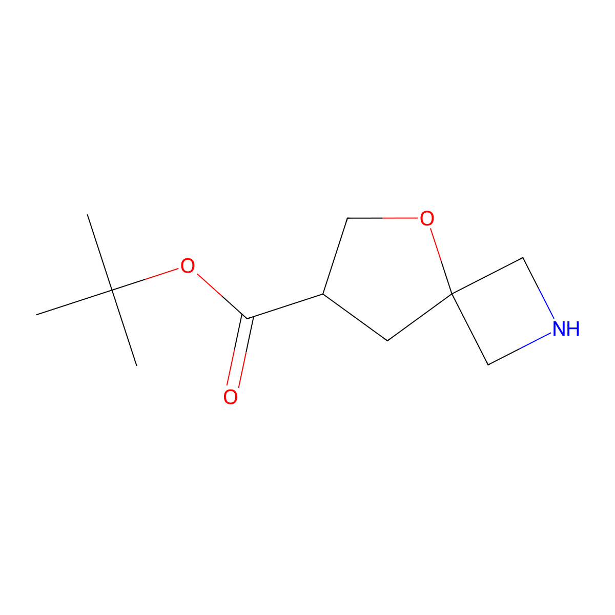Tert-butyl 5-oxa-2-azaspiro[3.4]octane-7-carboxylate molecular structure, CAS 2248364-40-9