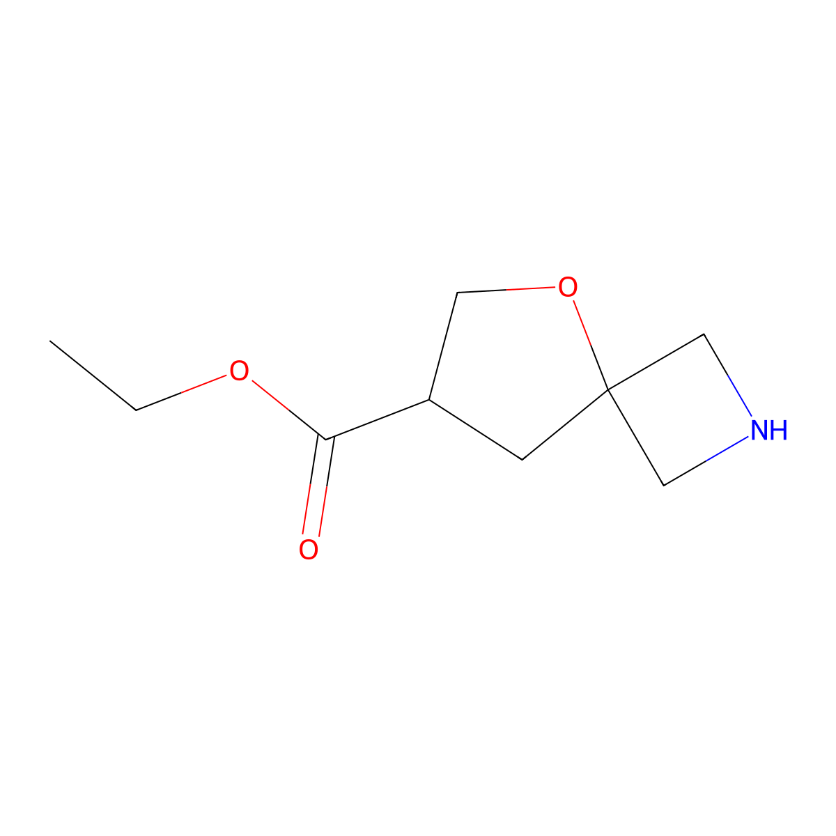 Ethyl 5-oxa-2-azaspiro[3.4]octane-7-carboxylate molecular structure, CAS 2248365-33-3