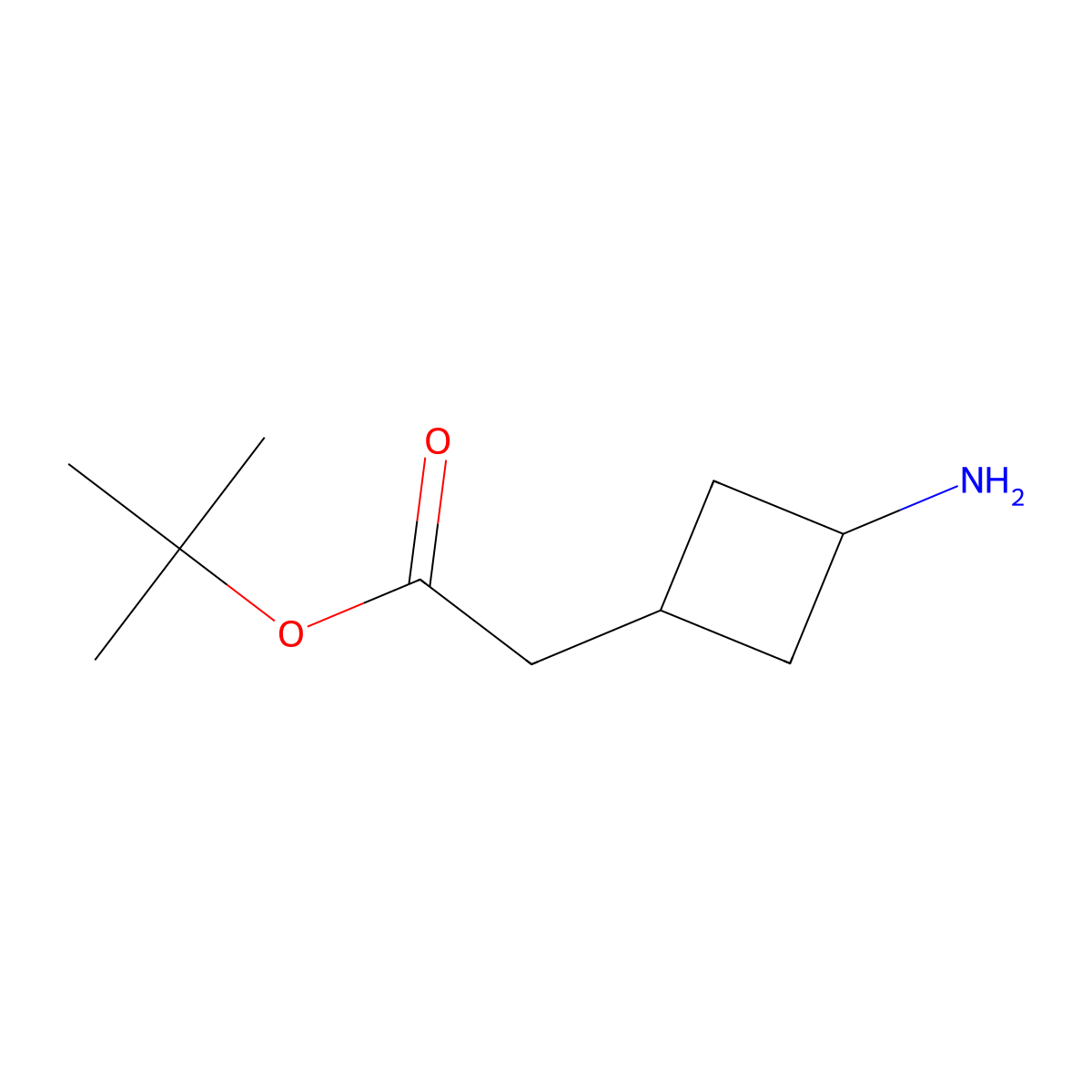Tert-butyl 2-[(1s,3s)-3-aminocyclobutyl]acetate molecular structure, CAS 2248365-83-3