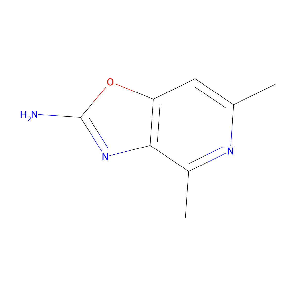 4,6-Dimethyl-[1,3]oxazolo[4,5-c]pyridin-2-amine molecular structure, CAS 2248369-85-7