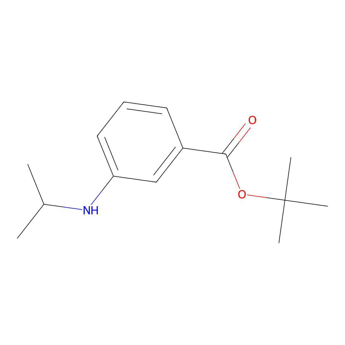 Tert-butyl 3-[(propan-2-yl)amino]benzoate molecular structure, CAS 2248374-87-8