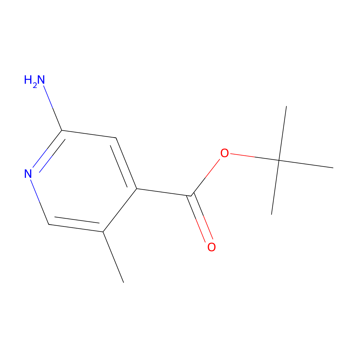 Tert-butyl 2-amino-5-methylpyridine-4-carboxylate molecular structure, CAS 2248375-50-8