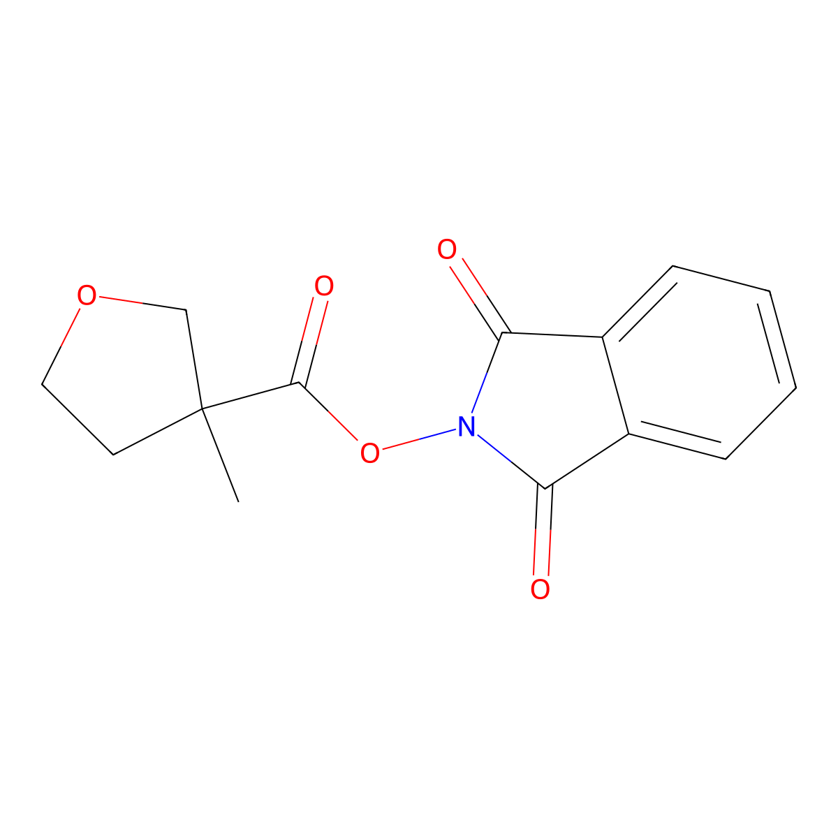 1,3-dioxo-2,3-dihydro-1H-isoindol-2-yl 3-methyloxolane-3-carboxylate molecular structure, CAS 2248378-18-7
