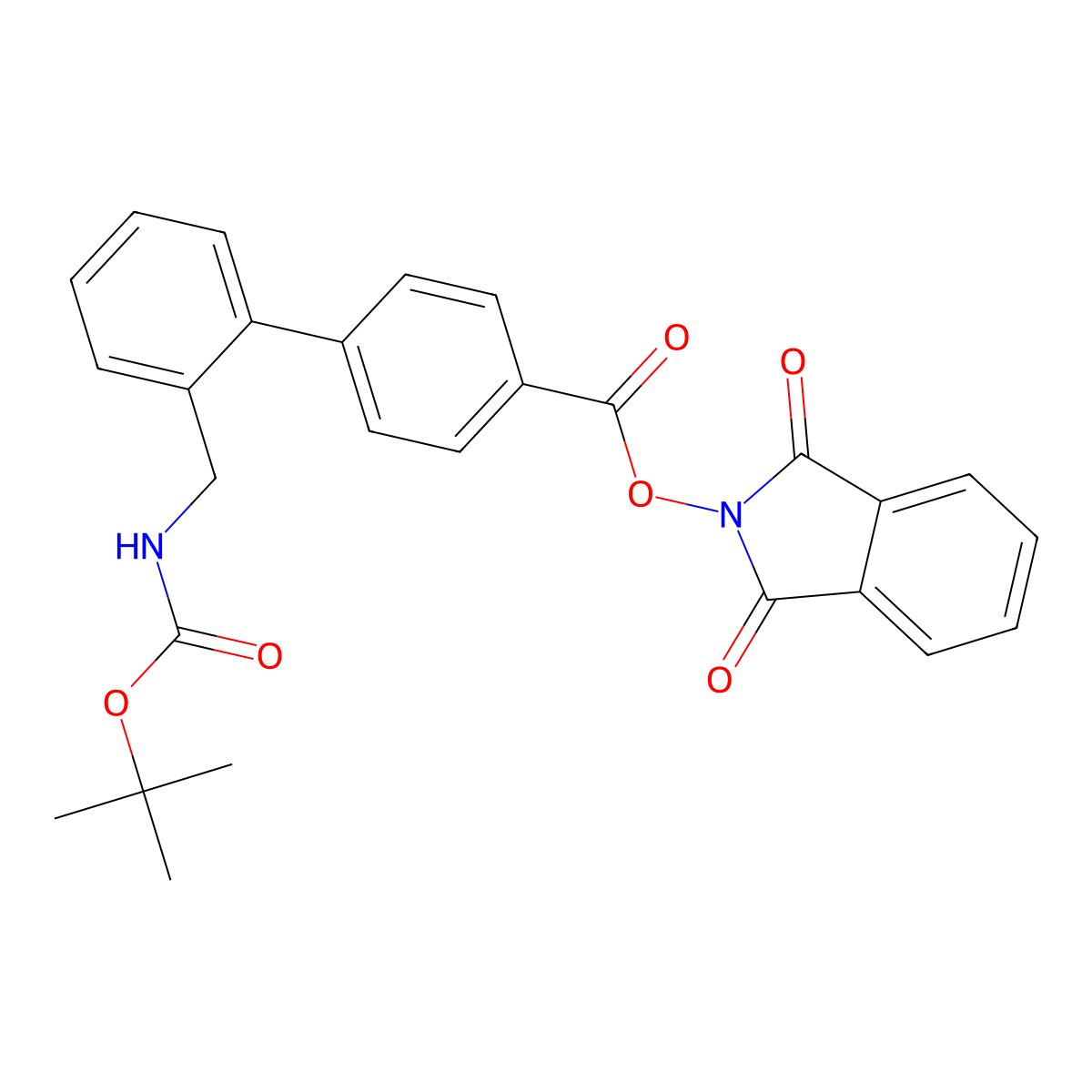 1,3-dioxo-2,3-dihydro-1H-isoindol-2-yl 4-[2-({[(tert-butoxy)carbonyl]amino}methyl)phenyl]benzoate molecular structure, CAS 2248381-29-3