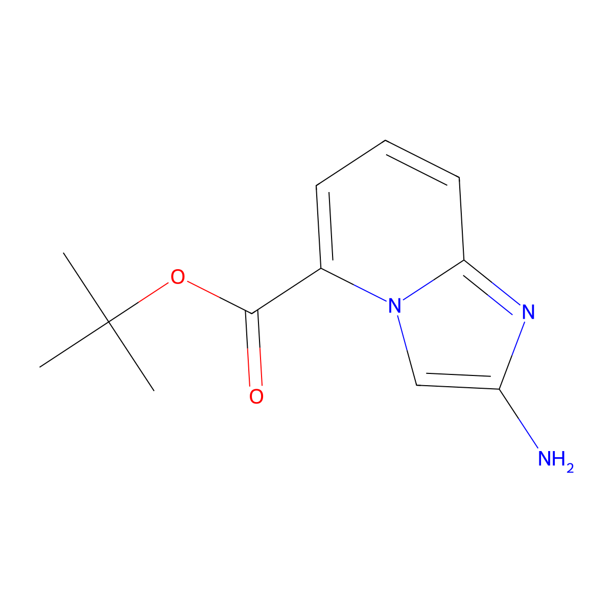 Tert-butyl 2-aminoimidazo[1,2-a]pyridine-5-carboxylate molecular structure, CAS 2248381-97-5