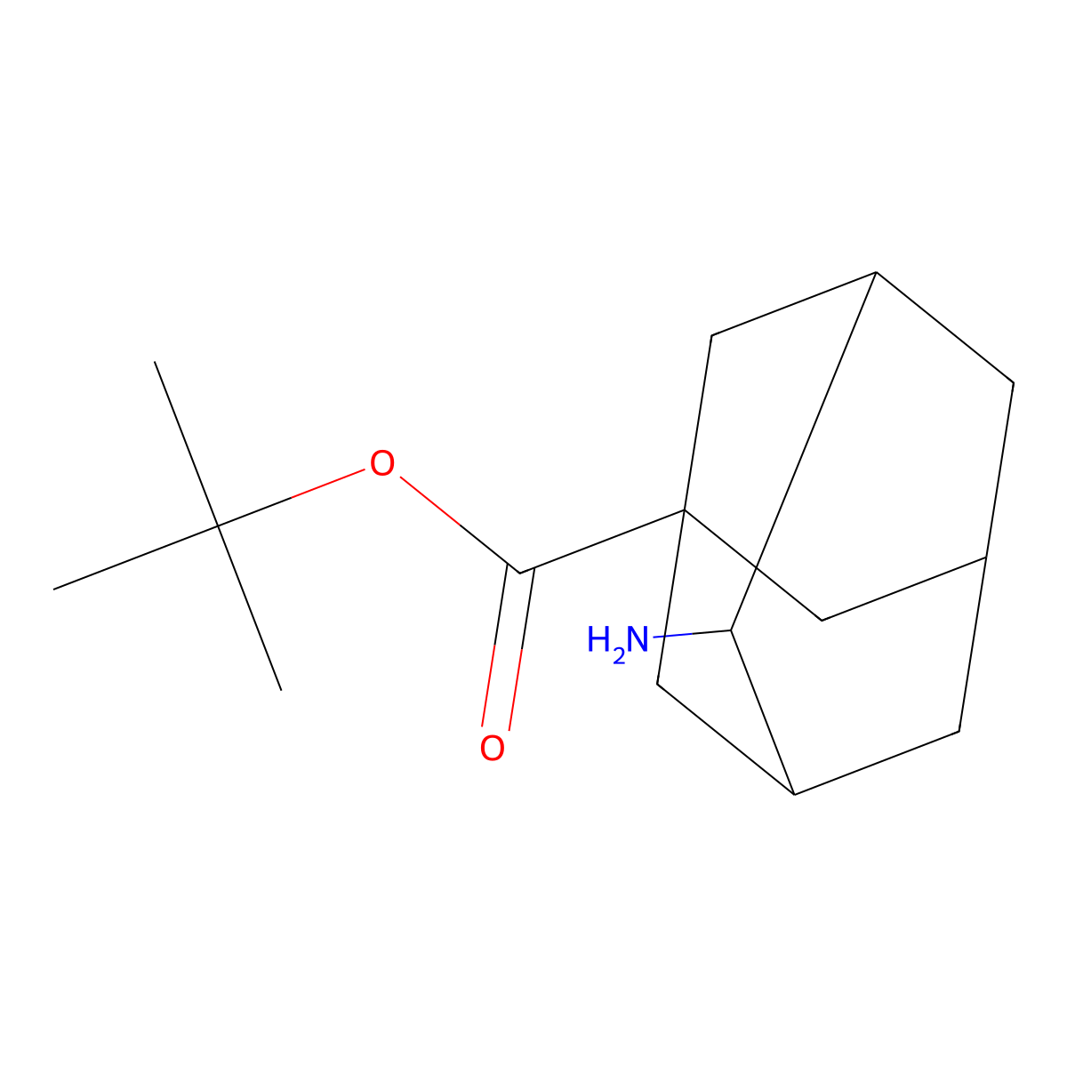 tert-Butyl 4-aminoadamantane-1-carboxylate molecular structure, CAS 2248383-62-0