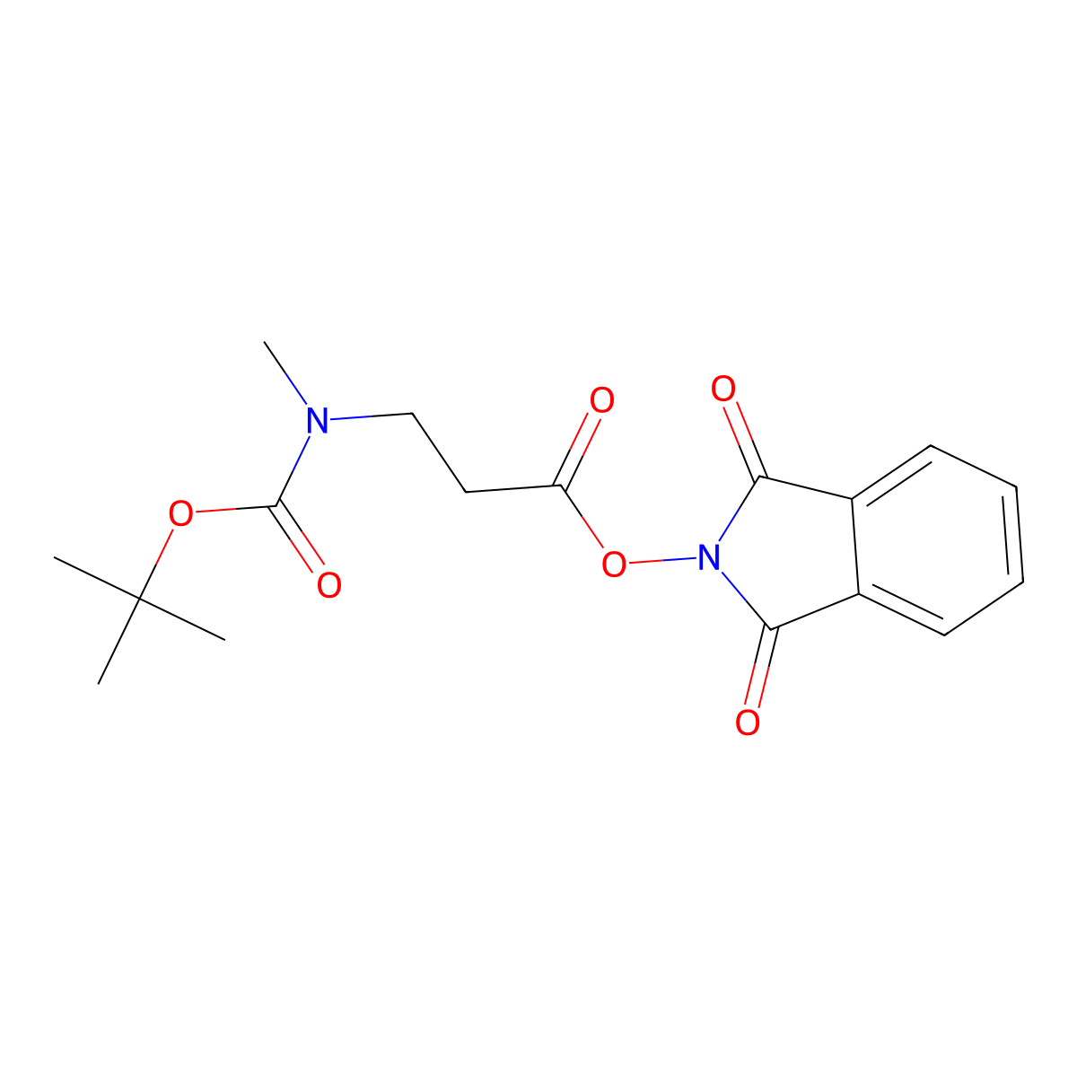 1,3-dioxo-2,3-dihydro-1H-isoindol-2-yl 3-(((tert-butoxy)carbonyl)(methyl)amino)propanoate molecular structure, CAS 2248384-20-3