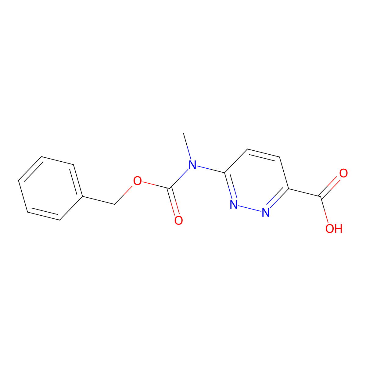 6-{[(Benzyloxy)carbonyl](methyl)amino}pyridazine-3-carboxylic acid molecular structure, CAS 2248384-41-8