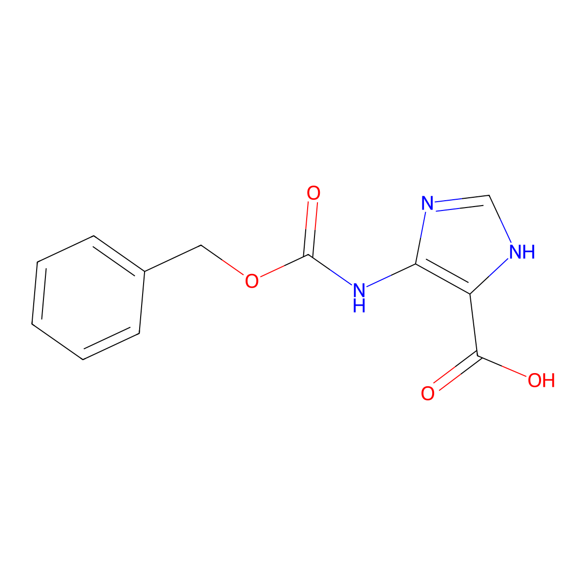 5-{[(benzyloxy)carbonyl]amino}-1H-imidazole-4-carboxylic acid molecular structure, CAS 2248387-05-3