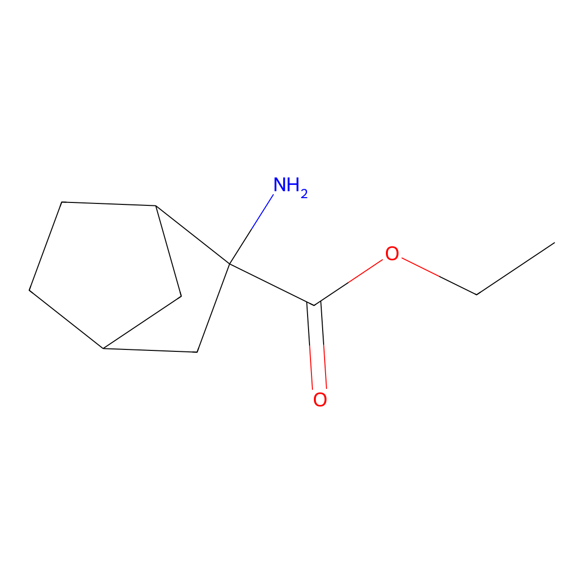 rac-ethyl (1R,2S,4S)-2-aminobicyclo[2.2.1]heptane-2-carboxylate molecular structure, CAS 2248387-45-1
