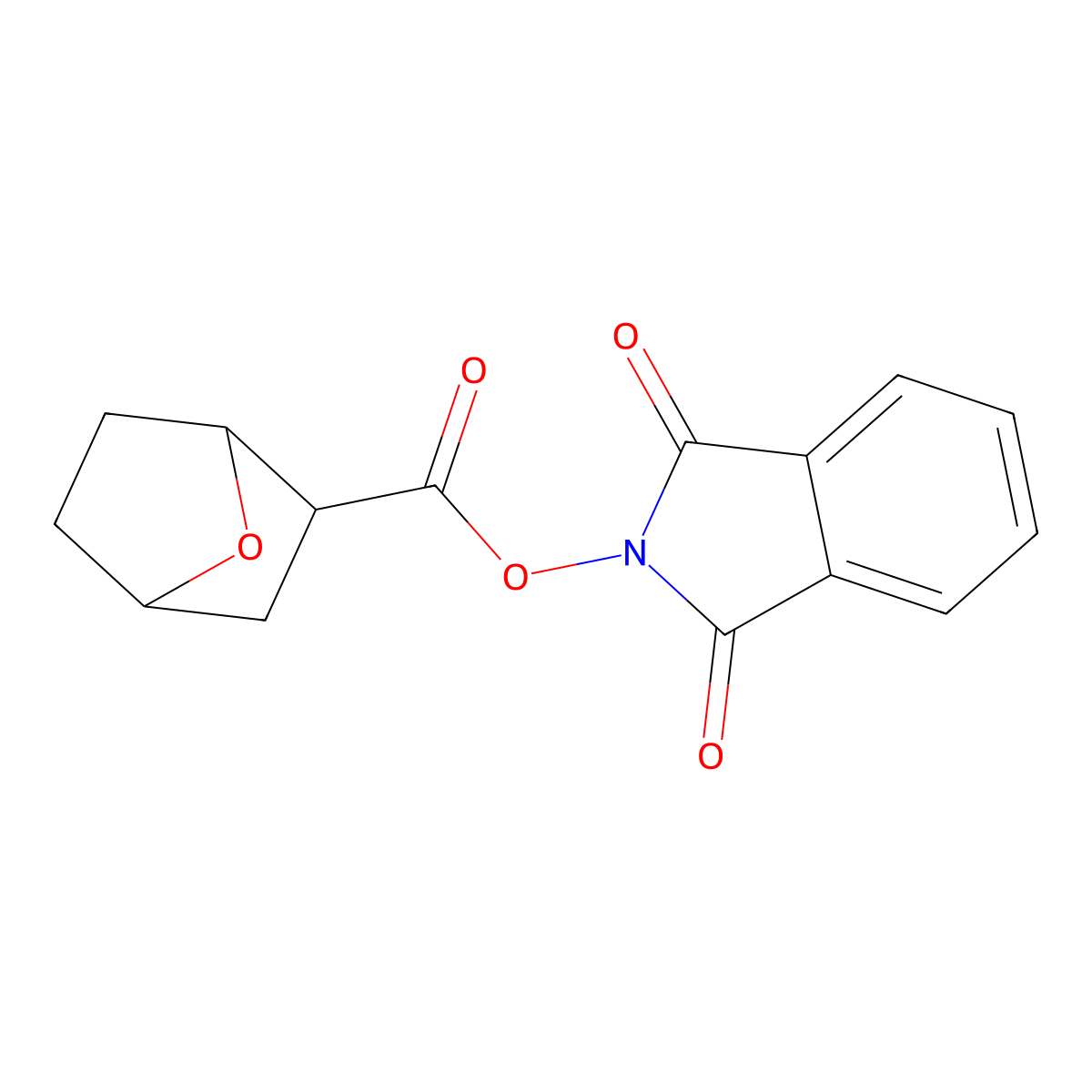 1,3-dioxo-2,3-dihydro-1H-isoindol-2-yl 7-oxabicyclo[2.2.1]heptane-2-carboxylate molecular structure, CAS 2248388-30-7