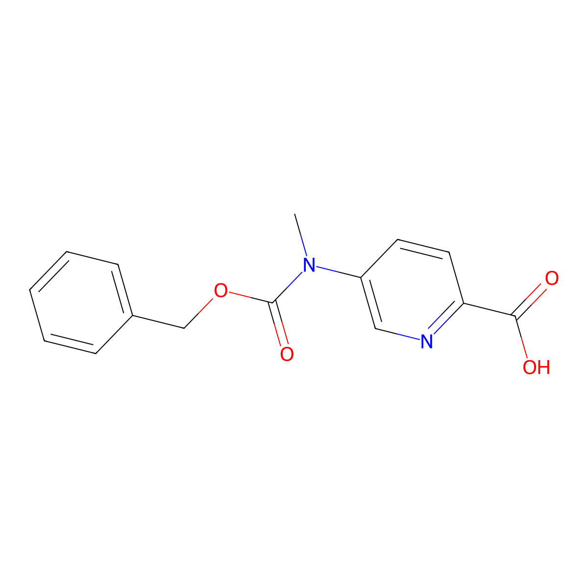 5-{[(Benzyloxy)carbonyl](methyl)amino}pyridine-2-carboxylic acid molecular structure, CAS 2248389-74-2