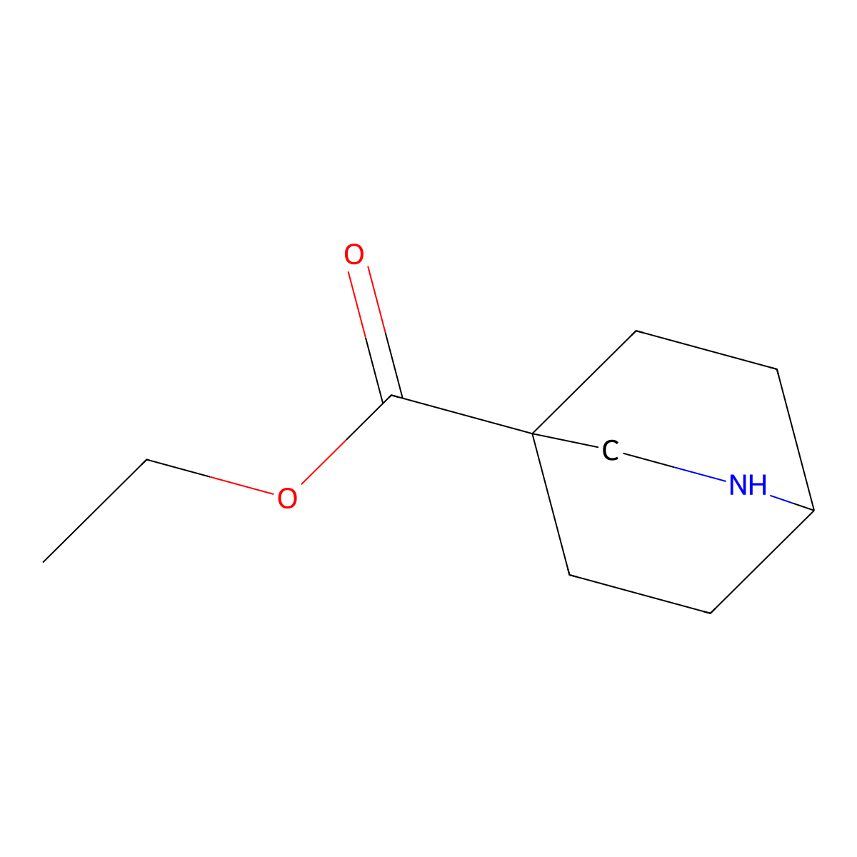 Ethyl 2-azabicyclo[2.2.2]octane-4-carboxylate molecular structure, CAS 2248391-03-7