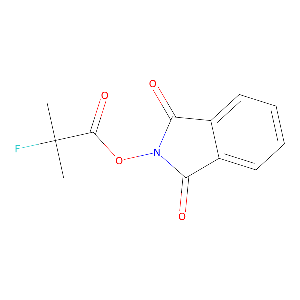 1,3-dioxo-2,3-dihydro-1H-isoindol-2-yl 2-fluoro-2-methylpropanoate molecular structure, CAS 2248394-81-0