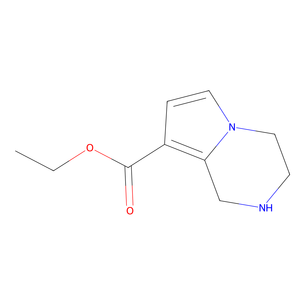ethyl 1H,2H,3H,4H-pyrrolo[1,2-a]pyrazine-8-carboxylate molecular structure, CAS 2248394-91-2