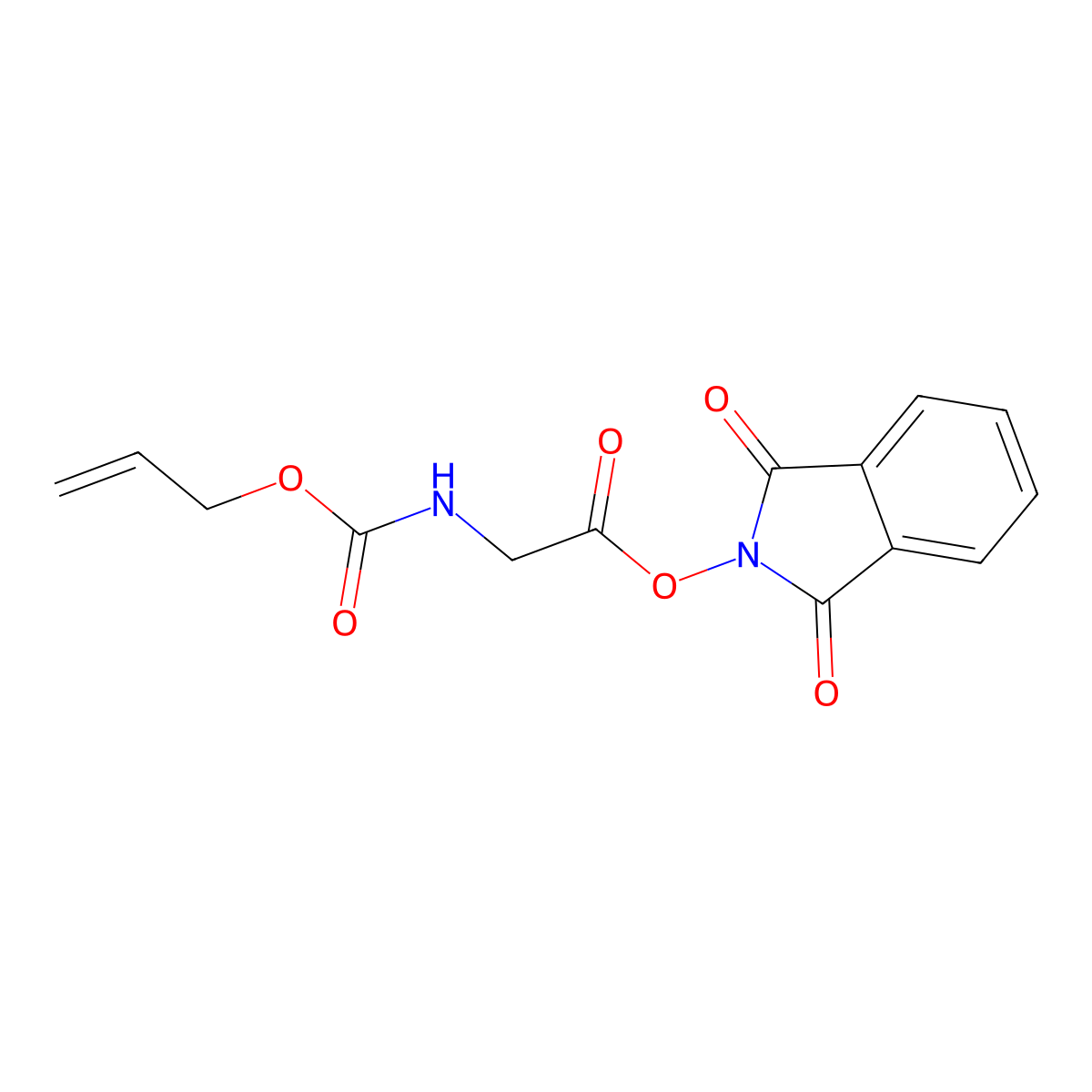 1,3-dioxo-2,3-dihydro-1H-isoindol-2-yl 2-{[(prop-2-en-1-yloxy)carbonyl]amino}acetate molecular structure, CAS 2248396-38-3